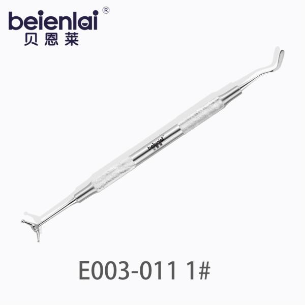 Benlai Dental Composite Plugger E003-011 SXS 1#, Double End φ6.5 Solid Round Handle
